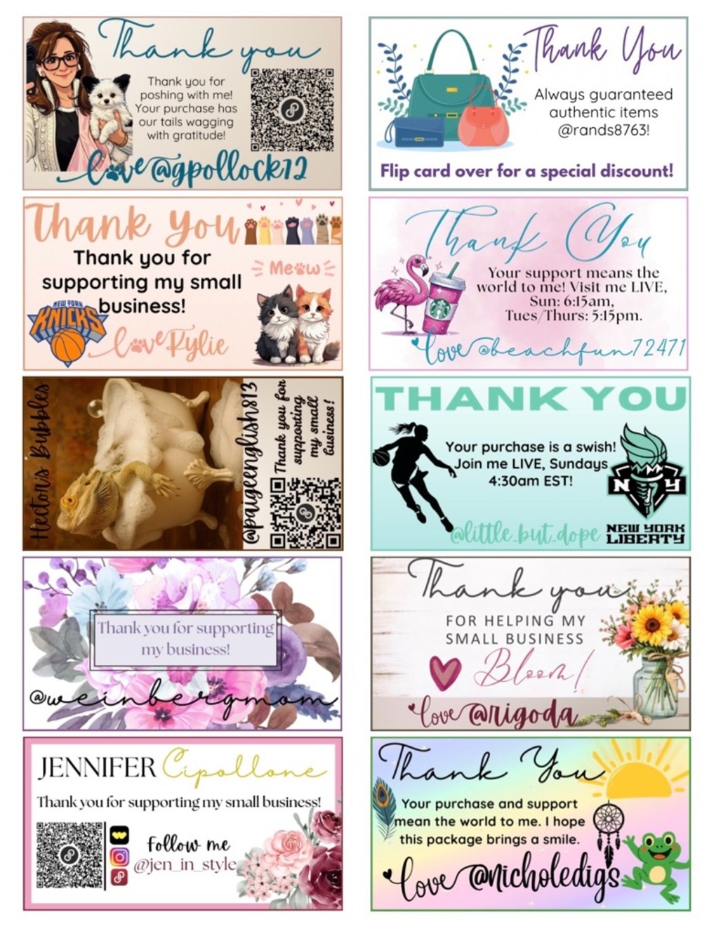 Customized Thank You Cards (50), Handmade - Picture 13 of 13